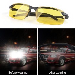 Очки дневного и ночного видения для водителя, антибликовые очки для водителя с ночным видением