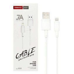 Дата кабель для быстрой зарядки Tranyoo S13-I для iPhone/iPad