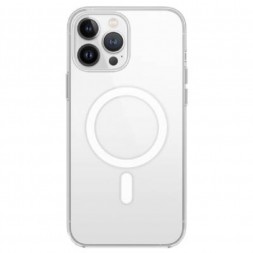 Чехол силиконовый с Magsafe для iPhone 13 Pro, прозрачный